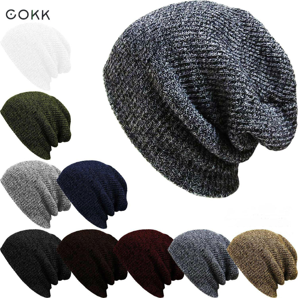 COKK Winter Beanie Hats For Women Men Knitted Stocking Hat Skullies Beanies Bonnet Gorros Touca Female Male Casual Warm 2017 New