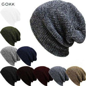 COKK Winter Beanie Hats For Women Men Knitted Stocking Hat Skullies Beanies Bonnet Gorros Touca Female Male Casual Warm 2017 New