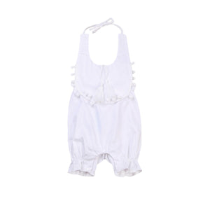 White Beach Romper