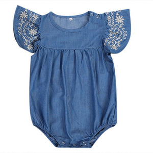 Denim Romper