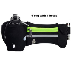 ULTRA-TRI Lightweight Hydration Waist Running Belt Bag With Water Bottles for Men Women Marathons Trail Run Hiking