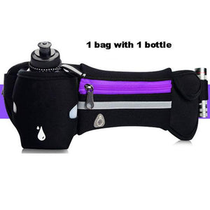 ULTRA-TRI Lightweight Hydration Waist Running Belt Bag With Water Bottles for Men Women Marathons Trail Run Hiking