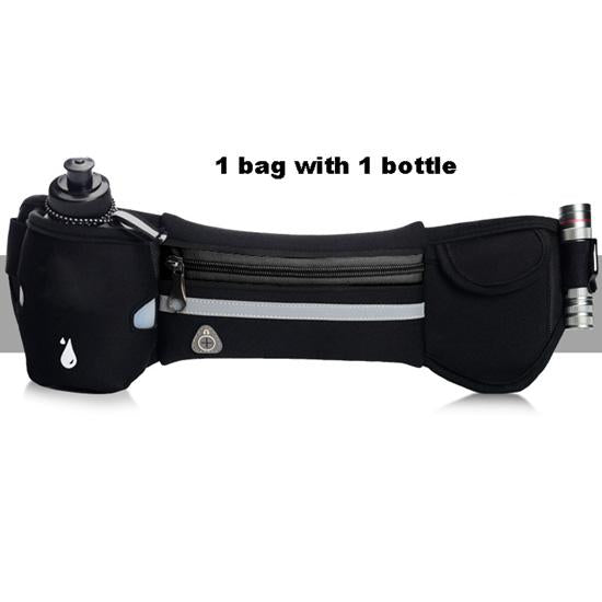 ULTRA-TRI Lightweight Hydration Waist Running Belt Bag With Water Bottles for Men Women Marathons Trail Run Hiking