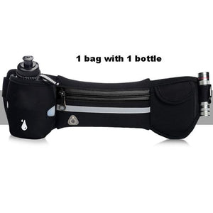 ULTRA-TRI Lightweight Hydration Waist Running Belt Bag With Water Bottles for Men Women Marathons Trail Run Hiking