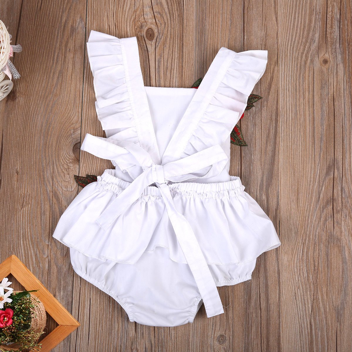 Rose Backless Romper