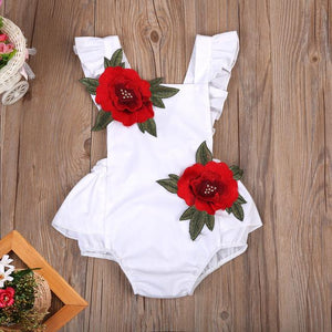 Rose Backless Romper