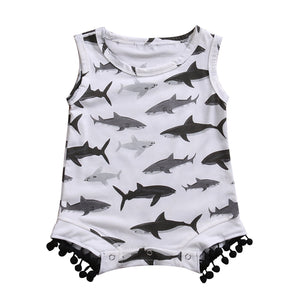 The Shark Girl Romper