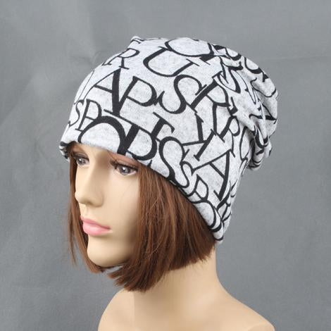 New Fashion Women Casual Camouflage Beanie Hats Ladies Caps Letters Printed Cotton Skullies & Beanies girls Gorros
