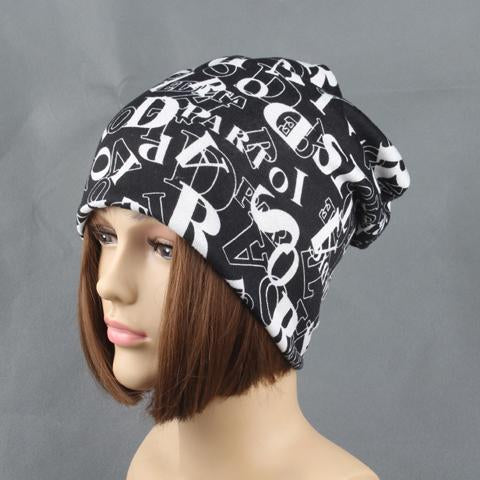 New Fashion Women Casual Camouflage Beanie Hats Ladies Caps Letters Printed Cotton Skullies & Beanies girls Gorros