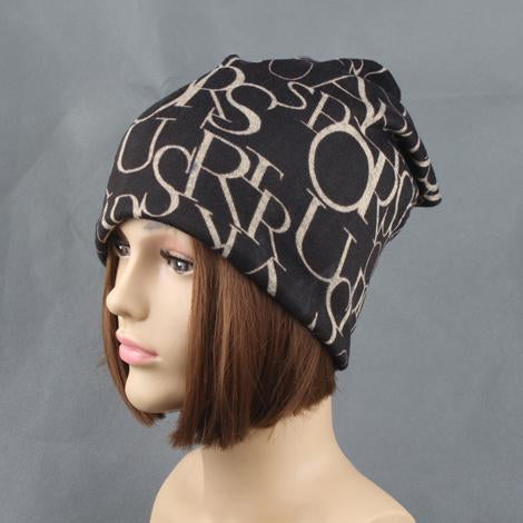 New Fashion Women Casual Camouflage Beanie Hats Ladies Caps Letters Printed Cotton Skullies & Beanies girls Gorros