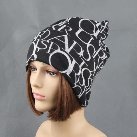New Fashion Women Casual Camouflage Beanie Hats Ladies Caps Letters Printed Cotton Skullies & Beanies girls Gorros