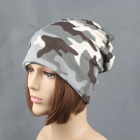 New Fashion Women Casual Camouflage Beanie Hats Ladies Caps Letters Printed Cotton Skullies & Beanies girls Gorros