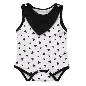 Black Triangles Romper