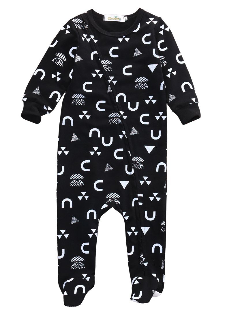 Black & White Shapes Romper