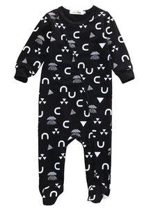 Black & White Shapes Romper