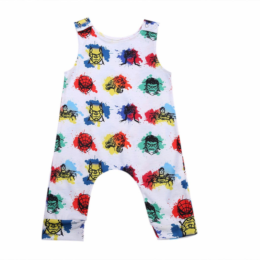White Hero Romper