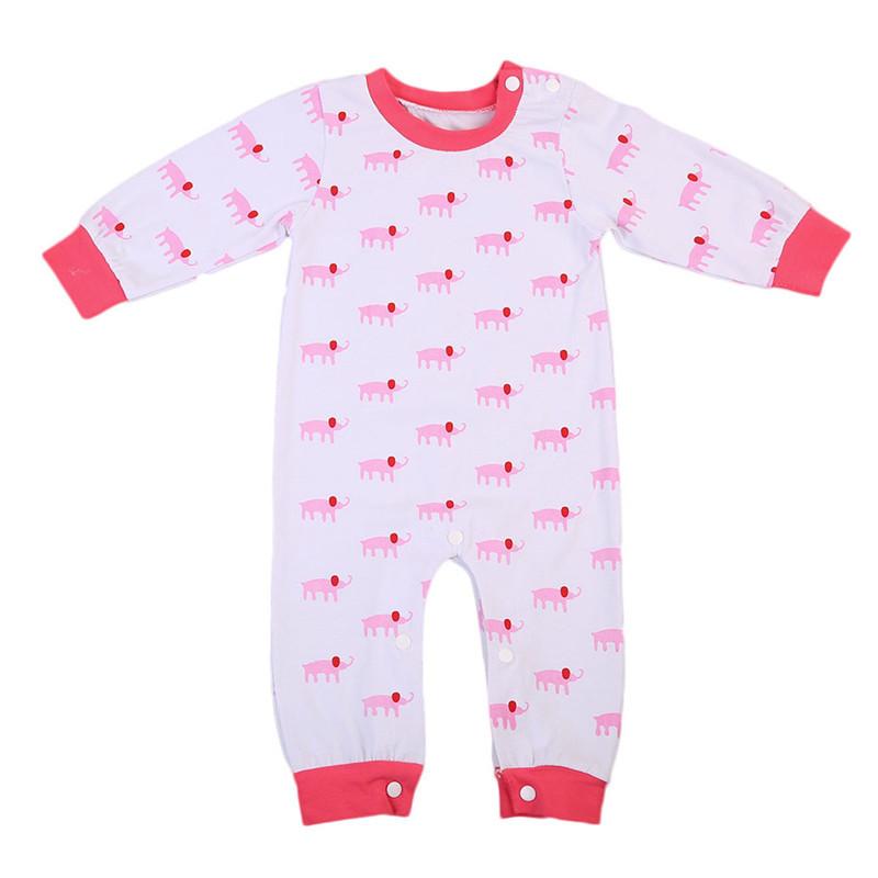 Pink Elephant Romper