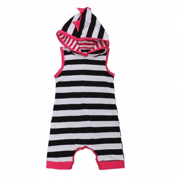 Striped Dino Romper