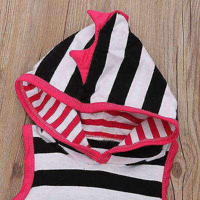 Striped Dino Romper