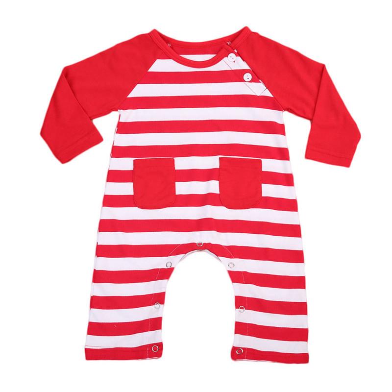 Red Stripes Romper