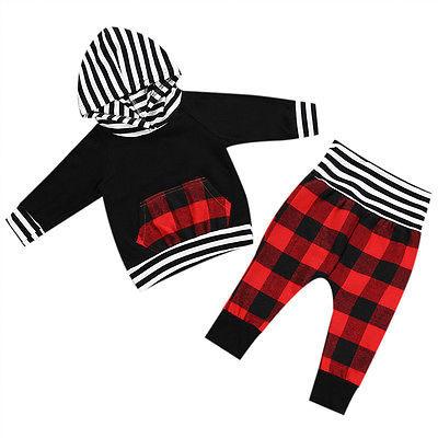 Checkered Striped Set