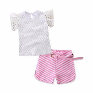 Striped Shorts Set