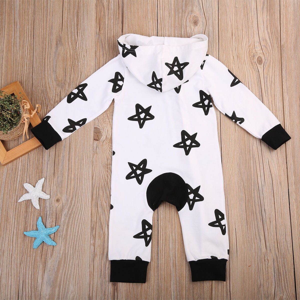 Stars Hoodie Romper