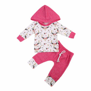 Girls Pretty Hoodie Set