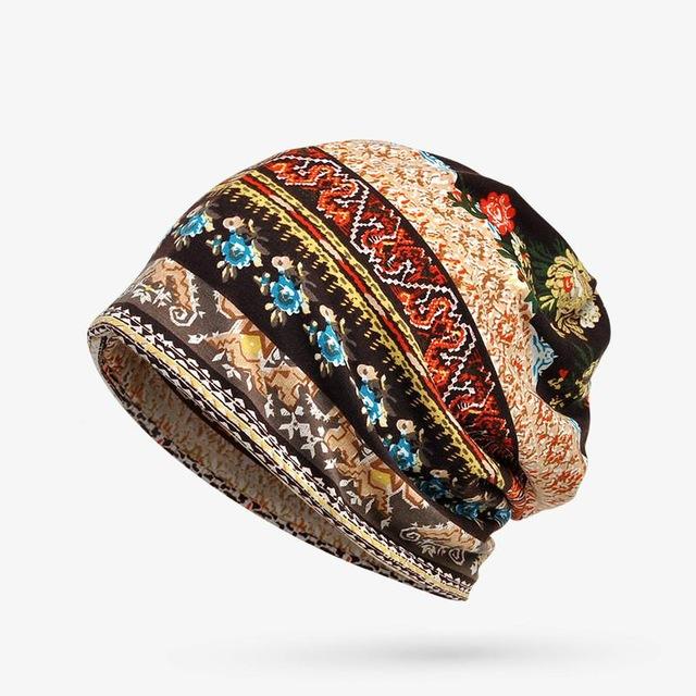 COKK Hats For Men Women Beanies Ladies Thin Camouflage Flower Hip Hop Beanies Hat Scarf Mask Bonnet Female Male Autumn 2017 New