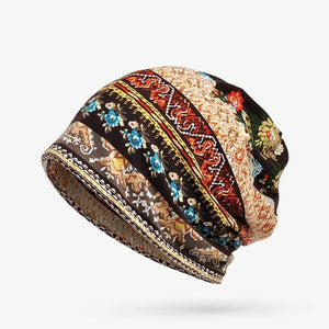 COKK Hats For Men Women Beanies Ladies Thin Camouflage Flower Hip Hop Beanies Hat Scarf Mask Bonnet Female Male Autumn 2017 New