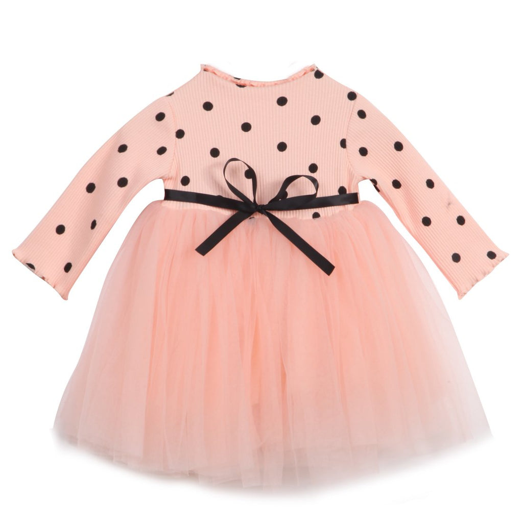 Pink Tutu Polka Dress