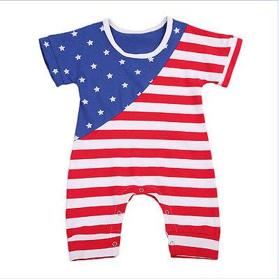 Us Flag Romper