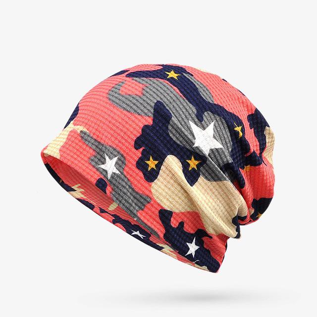 PLZ Camouflage Beanies Men Women Beanie Hat Multi-Purpose bicycle Scarf Fashion Sunscreen Windproof Mask Korean Hemp Fabric