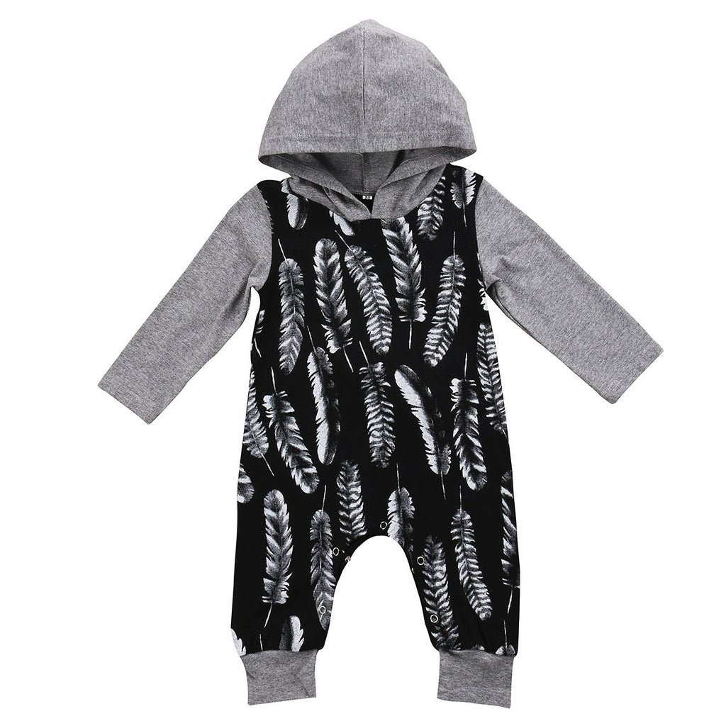 Grey Arrows Hoodie Romper