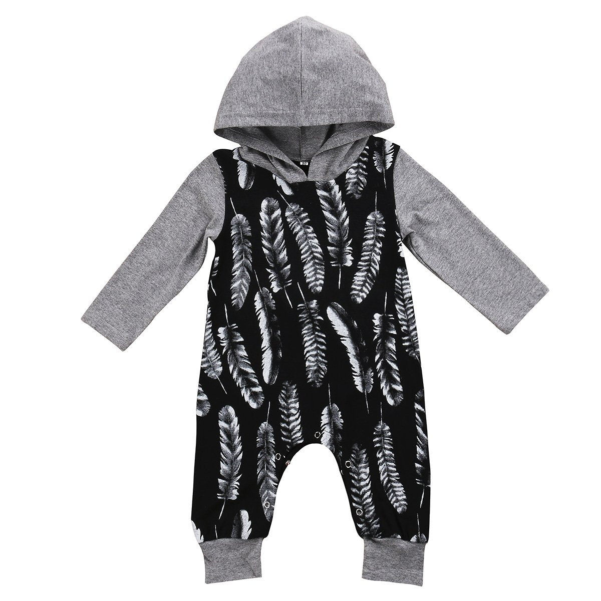 Grey Arrows Hoodie Romper