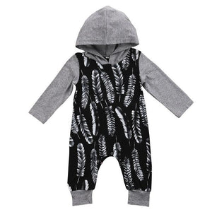 Grey Arrows Hoodie Romper