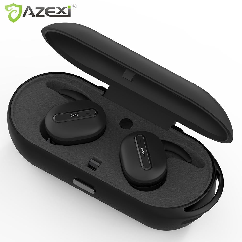 True Wireless Bluetooth earphones Stereo Binaural Sports Earbuds In-Ear Earphone Built-in Microphone with Chargeable Mini Box