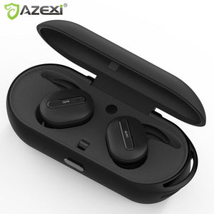 True Wireless Bluetooth earphones Stereo Binaural Sports Earbuds In-Ear Earphone Built-in Microphone with Chargeable Mini Box