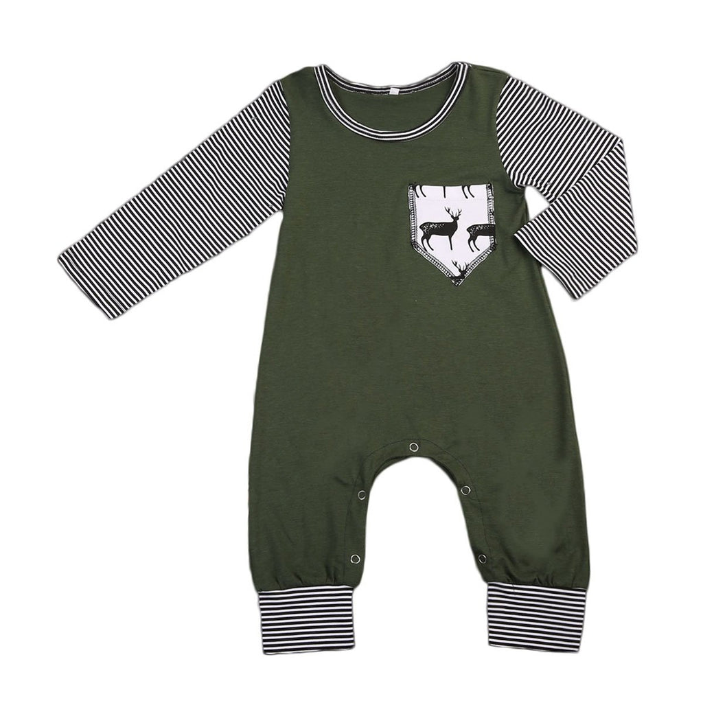 Green Deer Romper