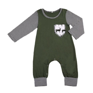 Green Deer Romper
