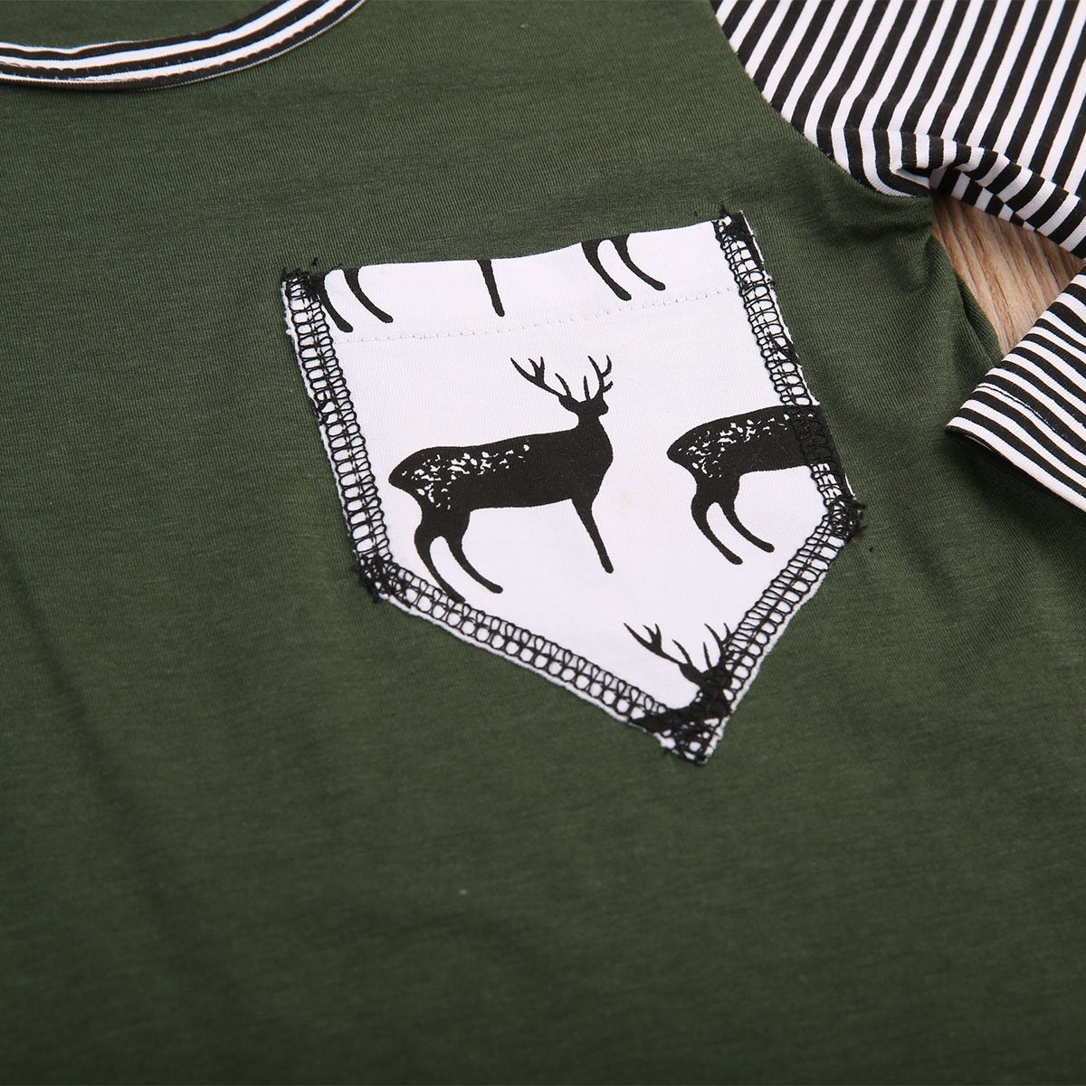 Green Deer Romper