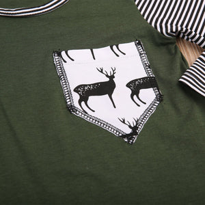 Green Deer Romper