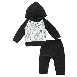 Dino Black Hoodie