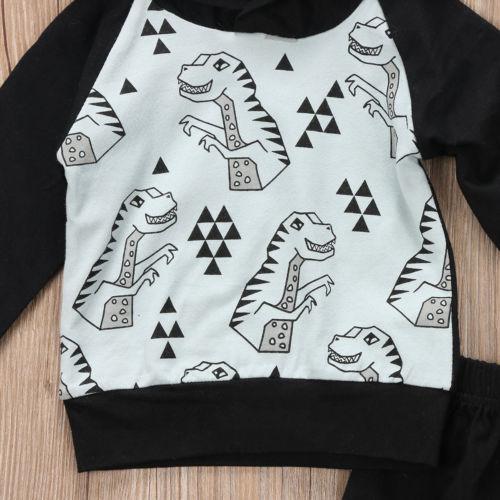 Dino Black Hoodie