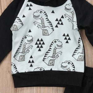 Dino Black Hoodie