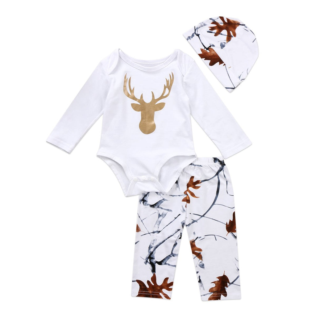Autumn White Deer Set