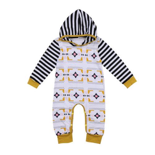 Black Yellow Hoodie Romper