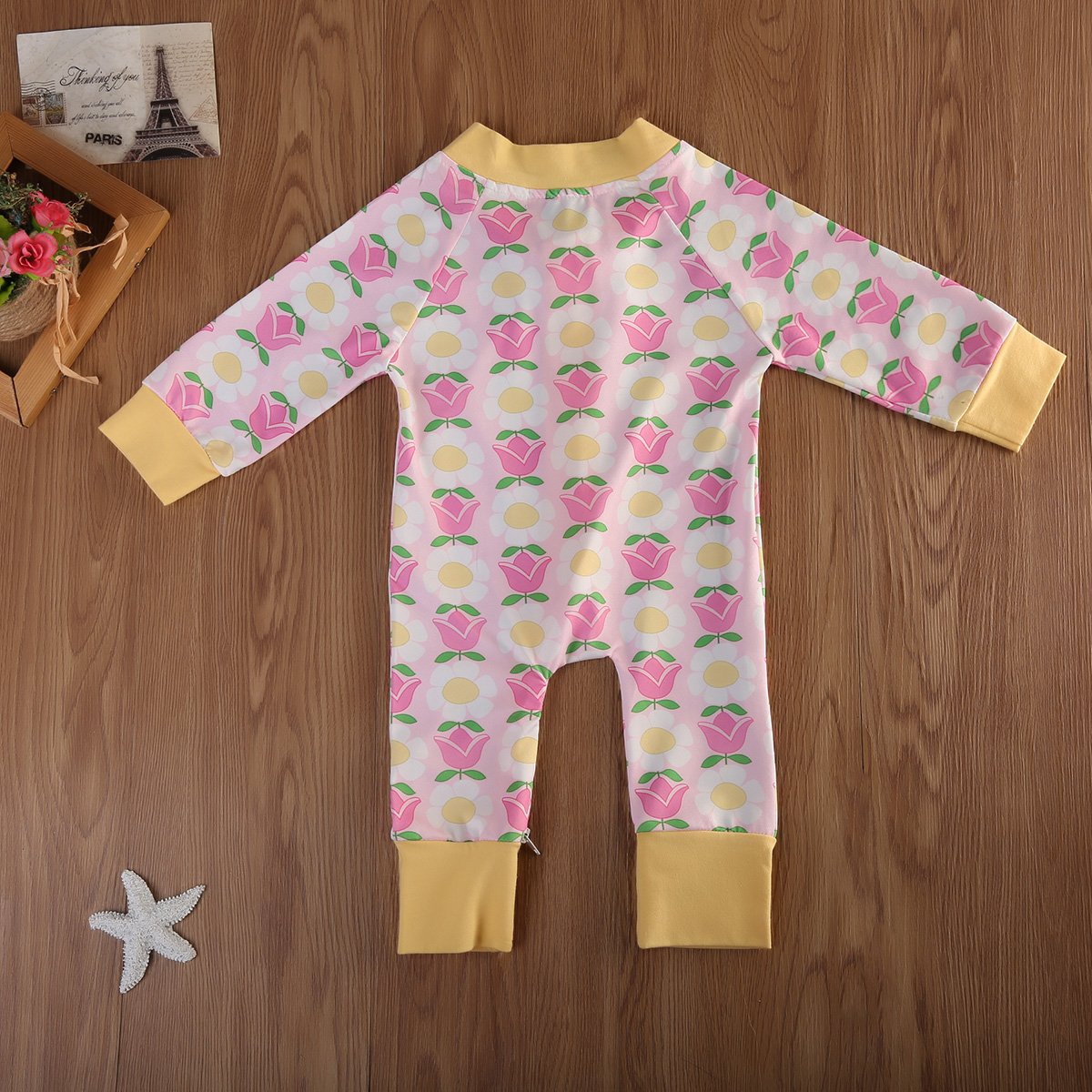 Pink Blue Bow Romper
