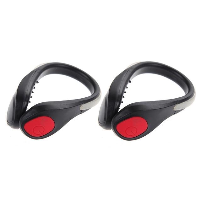 2Pcs LED Luminous Shoe Clip Light Night Safety Warning Bright LED