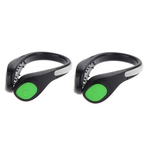 2Pcs LED Luminous Shoe Clip Light Night Safety Warning Bright LED